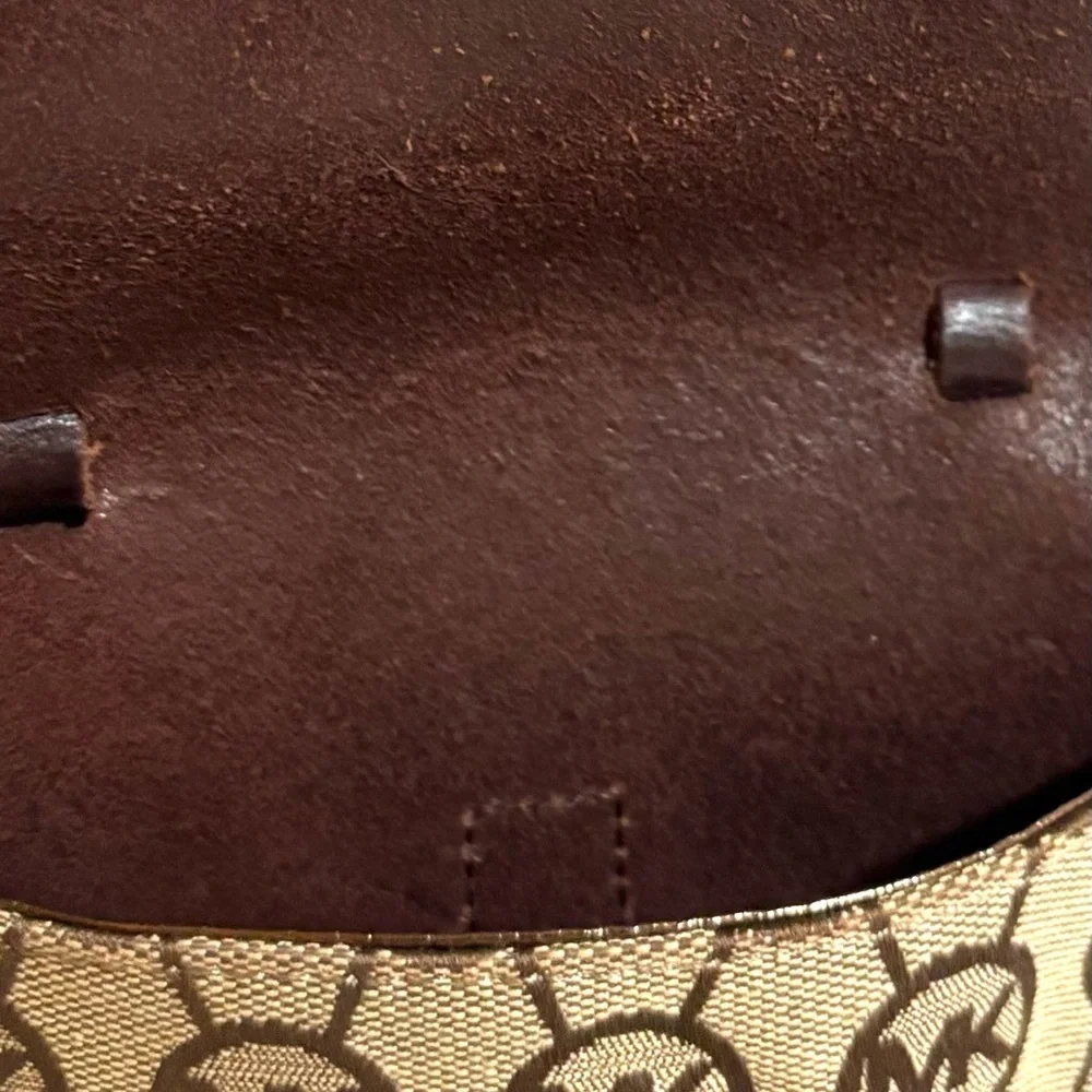 Michael Kors Dark Brown and Tan shoulder/ wrist Bag - Picture 5 of 6